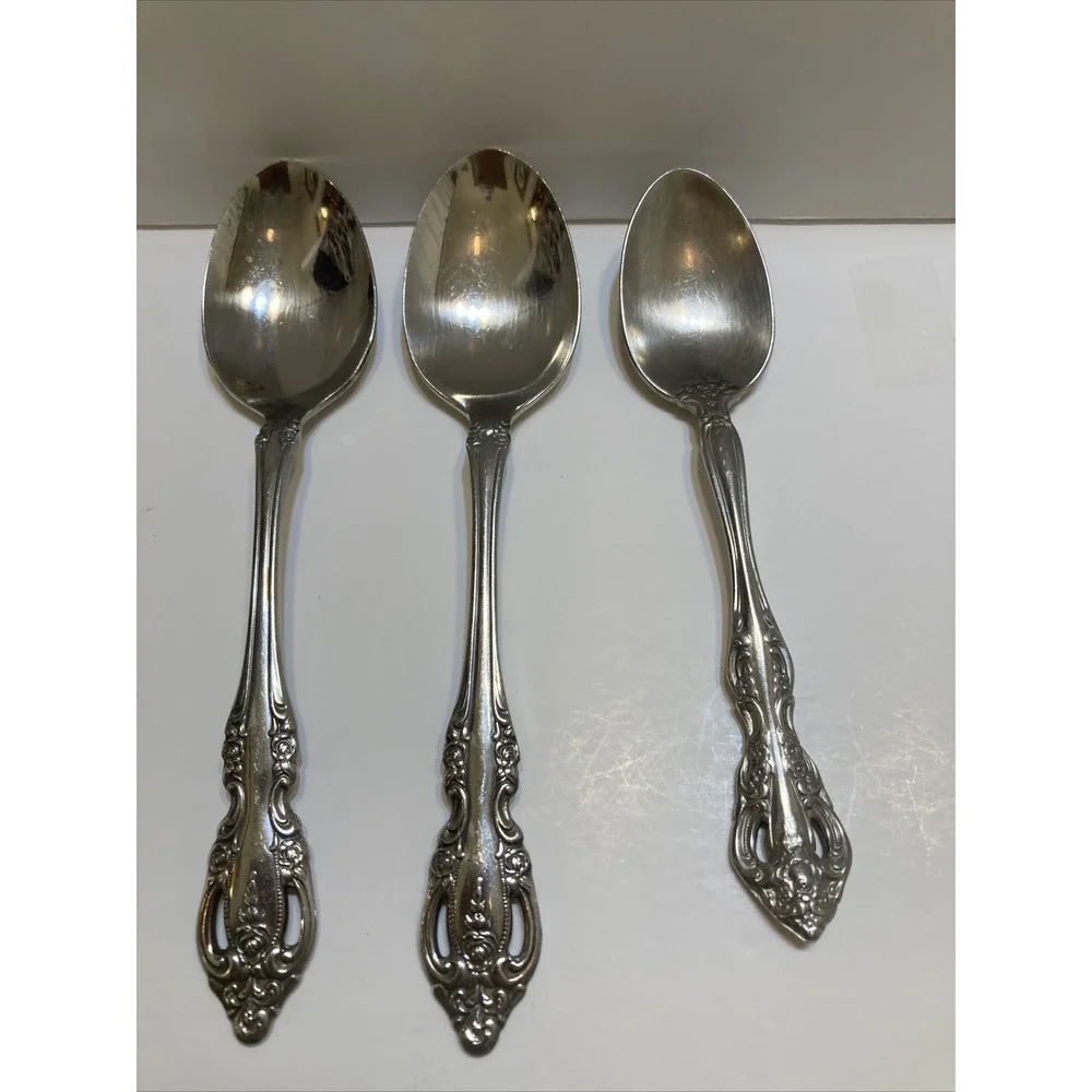 Oneida Community BRAHMS Glossy Stainless Set Of 3 Spoons